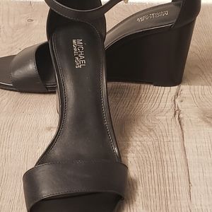 Michael Kors Black Wedge Heels